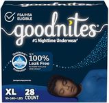 Goodnites Nighttime Bedwetting Underwear, Boys' XL (95-140 lb.), 28 Ct