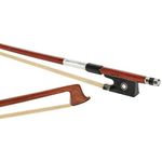 MI&VI NB-510 Brazilwood Violin Bow 4/4 (Full Size) with Ebony Frog | Octagonal Silver Mount | Well Balanced | Light Weight | Mongolian Horse Hair - MIVI Music