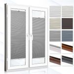 Concept Crystal® CUSTOMISED Honeycomb Pleated Blinds WITH DRILLING – Made-to-measure – Up and down Shades – 6 Different Fabric Colours – Honeycomb Blackout Blinds (Height from 150 cm to 230 cm)