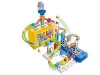 VTech Marble Rush Build and Store Box Set, Construction Set for Kids, 5 Marbles and 62 Building Pieces, Marble Run with Launcher, Building Toy, Track Set for 4, 5, 6 Years Plus, English Version