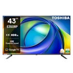 TOSHIBA 108 cm (43 inches) E350RP Series 4K Ultra HD Smart LED Google TV 43E350RP