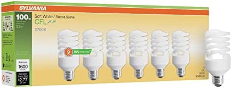 Sylvania CFL 2700K 100W Replacement BulbsYellow, (Pack of 6, Model X28161LV)