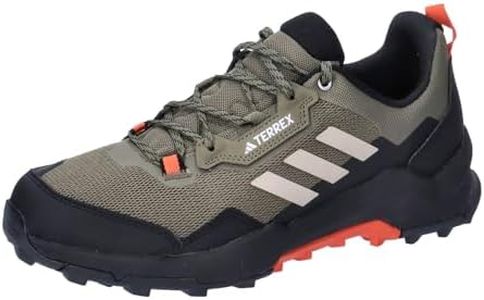 adidas Terrex AX4 Hiking Shoes, Scarpe da Trekking Uomo, Olive Strata/Wonder Beige/Core Black, 42 EU