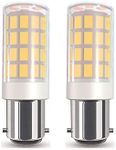 2-Pack BA15D LED Bulb 15T7DC Base Sewing Machine Light Bulbs Double Contact Bayonet Base 120Volt for Kenmore, featherweigh,Singer,Brother,Antique,4W(40W Halogen Equivalent) (Warm White 3000K)