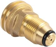 SHINESTAR POL to QCC1 Propane Tank Adapter - Old to New, 100 lb LP Tank Valve to Type-1 Fitting, Solid Brass