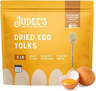 Judee's Dried Egg Yolk Powder - 5 lb XL Pouch - Baking Supplies - Delicious and 100% Gluten-Free - Perfect for Homemade Baked Goods, Sauces, Ice Cream Toppings, and More - Great Source of Protein