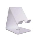 Hanumex® White Acrylic Tabletop Phone & Tablet Stand - 1 Piece, Multi-Device Holder for Smartphones and Tablets