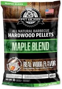 Pit Boss (40 Pound Maple Blend) All Natural Hardwood BBQ Wood Pellets for Pellet Grills and Smokers