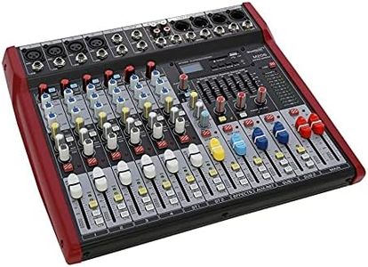 SWAMP 6 Channel Mixing Desk Console 4 Preamps Mixer FX, AUX, USB, MP3, Bluetooth