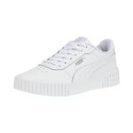 PUMA Women's Carina V2.0, Puma White-puma White-puma Silver, 7