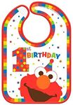 Amscan 1St Birthday 'Elmo Turns One' Plastic Bib (1Ct)