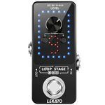 LEKATO Guitar Effect Pedal Guitar Looper Pedal Tuner Function Loop Pedal Loops 9 Loops 40 minutes Record Time with USB Cable for Electric Guitar Bass