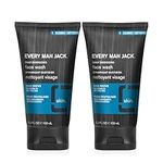 Every Man Jack Daily Energizing Face Wash for Men - Deeply Cleanse, Moisturize, and Revive Dry, Tired Skin with Hyaluronic Acid and Caffeine - 148 mL Men's Face Wash - Twin Pack