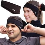 Winter Fleece Ear Warmers Muffs Headband for Men and Women - Unisex earmuffs - Gear for Cold Weather – Perfect Head Bands for Ski, Cycling, and Running (Single, Black)