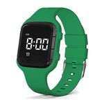 e-vibra Vibrating Alarm Watch, Waterproof Potty Training Watch Rechargeable Medical Reminder Watch with Timer and 15 Daily Alarmss (Dark Green)