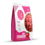 Navkaar Premium Dried Strawberry 400gm | 100% Natural Dehydrated Strawberries Dry Fruit, Rich in Calcium, Vitamin, Antioxidants | Pack of 2 (2x200g)