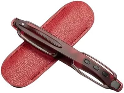 First Lens iRotate Foldable Anti-Blue Light Pen Clip Reading Glasses For Men & Women (+1.50) – Red