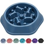 UPSKY Slow Feeder Dog Bowl Anti-Chocking Slower Feeding Dog Puzzle Bowl, Interactive Bloat Stop Dog Food Bowl Dishes Non-Slide Dog Lick Treat Bowl for Small Medium Dogs