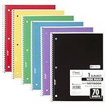 Mead Spiral Notebook, 6 Pack, 1-Sub