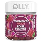 OLLY Women's Multi Gummy Supplement with no artificial flavours and colours Blissful Berry multivitamin to help support women's health 45 day supply 90 gummies