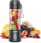 Nuwave Portable Blender for Smoothies and Shakes, 2025 New & Improved, 16 OZ On-The-Go Small Juice Blender with 6 Blades, Rechargeable Mini Blender, BPA-Free, Leak-Proof Lid, for Gym, Kitchen, Office