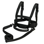 ZipSeven Kids Ski Harness Heavy Duty Ski Shoulder Training Harness Ski Training Leash for Skating, Skateboarding, Snowboard, Roller Skating, Cycling for Kids and Beginners, Black