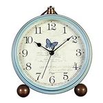 JUSTUP Table Clock, Vintage Non-Tic