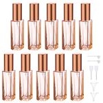 Segbeauty Travel Perfume Atomizer Refillable, 10 Packs Empty Perfume Spray Bottles, 10ML Mini Pocket Travel Cologne Sprayer Fine Mist Atomizer Cosmetic Sample Bottle for Travel Outgoing Party Work