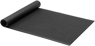 Amazon Basics High Density Exercise Equipment and Treadmill Gym Floor Mat - 2.5 x 6 Feet, Black