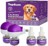 TopSum Pheromone Diffuser for Dogs: Premium Dog Calming Diffuser - Calming Pheromones for Dogs - Dog Appeasing Pheromone - Pet Calming Diffuser for Dog Anxiety Relief, 2 Pack (F Purple)