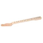 Guitar Neck, 22 Frets Maple Guitar Neck Electric Guitar Parts Necks for Electric Guitar Replacement Parts (With rear center line)