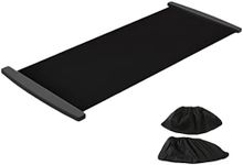 Tianbi Slide Board - Polyvinyl Chloride (PVC) Balance Board for Fitness Workout, Sliding Slimming Exercise Mat for Leg Pot Training, Anti-Slip Design for Home Use, Includes Shoe Covers