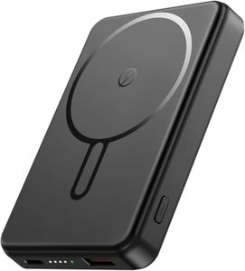 PDBEST 12000mAh Masafe Power Bnak, Magnetic Portable Charger Power Bank PD 22.5 W USB C Fast Charging Wireless Battery Pack Phon Charger for iPhone 16/15/14/13/12 All Series Black