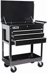 Roller Cart Tool Cabinet Storage Chest Box Glossy Black 4 Drawer 580 Lb. Capacity by US General