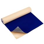 BENECREAT 40cmx3m Dark Blue Self Adhesive Velvet Flocking Sheet Velvet Fabric Roll Drawer Liner for Jewelry Box Decoration 0.6mm Thickness