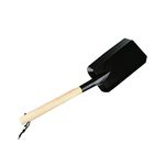 SEWACC Fireplace Shovel Ash Shovel Fireplace Scoop Garden Shovel with Wooden Handle Shovel Fireplace Tool Fire Pit Campfires Indoor Outdoor Use