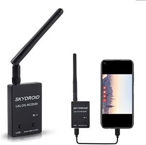 Skydroid UVC Single Control Mini FPV Receiver OTG 5.8G 150CH Channel Video Transmission Downlink Audio for Android Phone (Black)