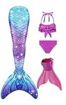 Mermaid Tails with Monofin for Girl