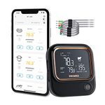 INKBIRD IBT-26S Meat Thermometer,WIFI 5GHz and Bluetooth 5.1 Meat Thermometer Probe,BBQ Thermometer with 4 Probes, Magnetic Holder, USB Rechargeable, Grill Thermometer for Kitchen Oven BBQ Smoker