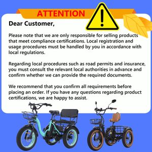 NOMIGO Electric Tricycle 48V – 20x4.0 Fat Tire Adult E-Trike