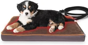 NAMOTEK Outdoor Heated Pet Bed for Cats Dog in Winter with Orthopedic Foam Base Auto Constant Temperature Electric Heating Pad & Waterproof Liner for Dog House Cabin Cot Doorway(23"L x 19"W x 1.7"Th)