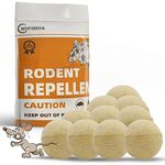 Rodent Repellent, Mouse Repellent Outdoor/Indoor, Rat Repellent Peppermint Oil for Rodent Control, Great Alternative to Ultrasonic, Mice Repellent, Keep Mice Away for House/Car/RV, 10 Pack