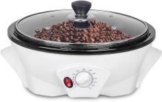 JIAWANSHUN Coffee Roaster Machine 500g Electric Coffee Bean Roaster for Home Use 0-240℃ Temperature Adjustment 1200W Non-stick Pot 110V US Plug