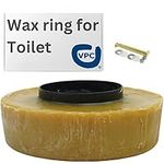 HOME-FLEX Extra Thick Reinforced Toilet Wax Ring with Plastic Horn and Zinc-Plated Toilet Bolts