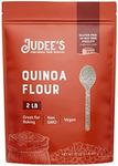 Judee's Quinoa Flour 2 lb - Made In USA, Non-GMO, Vegan - Great for Making Pancakes, Muffins, Pie Crusts, Quiches, and Breads - Made in a Dedicated Gluten-Free Facility