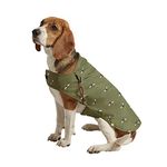 Rosewood x Joules Khaki Bee Print Raincoat for Dogs, Large, Washable, Lightweight, Water-Resistant Dog Coat for Large Dogs
