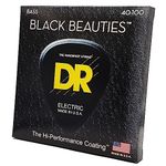 DR Strings Bass Strings, Black Beauties-Extra-Life, Black, Coated, 40-100