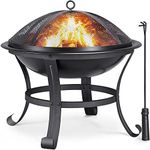 Yaheetech Round Steel Fire pit for 