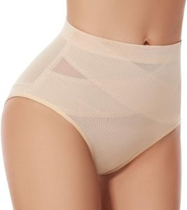 SIMIYA Shapewear Tummy Control Lower Belly Shapewear Underwear Panties Low Rise Body Shaper Tummy Control for Women Beige