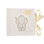 Magical Beginnings Photo Album with Baby Mine Dumbo Image Cover - Holds Fifty 4" x 6" Photos - Officially Licensed by Happy Homewares